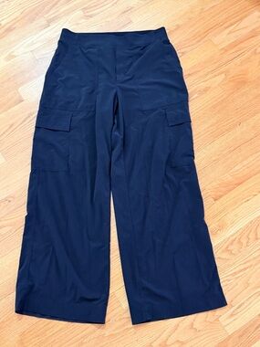 Athleta Black Brooklyn High Rose Wide-Leg Cargo Pants